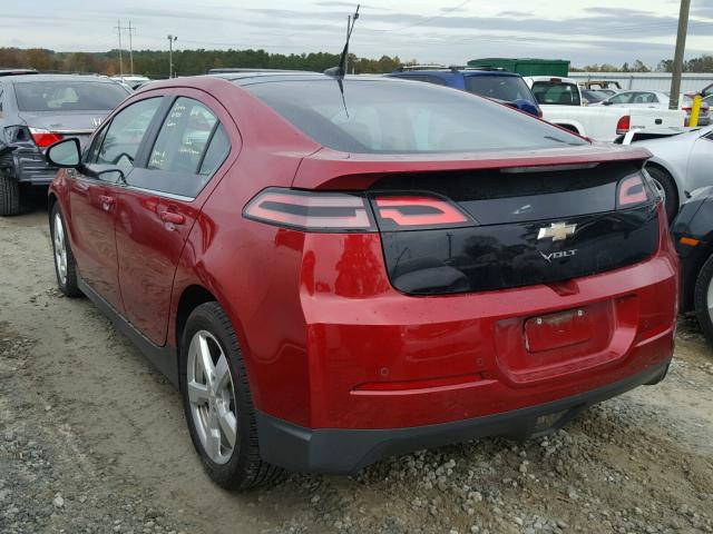 1G1RD6E46BU101204 - 2011 CHEVROLET VOLT RED photo 3