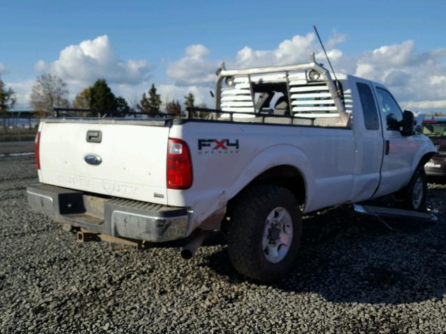 1FT7X2B61BEA62813 - 2011 FORD F250 WHITE photo 4