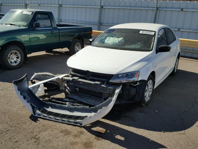 3VW2K7AJ5DM389950 - 2013 VOLKSWAGEN JETTA BASE 白色 照片 2