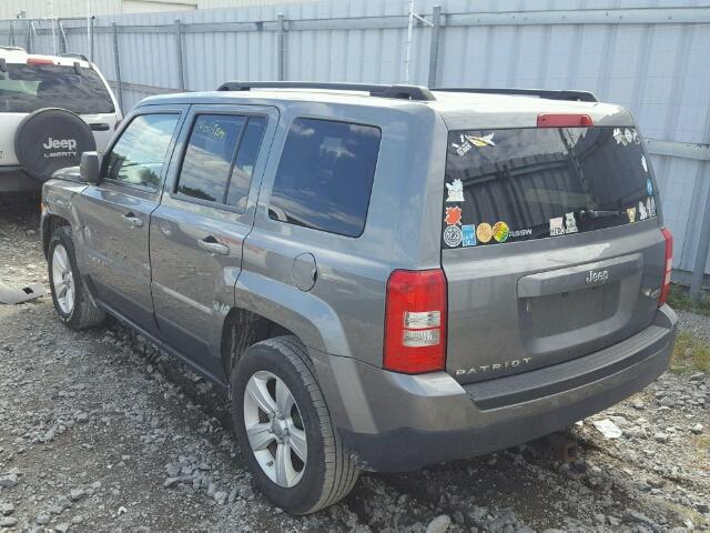 1C4NJPAB6CD615029 - 2012 JEEP PATRIOT GRAY photo 3