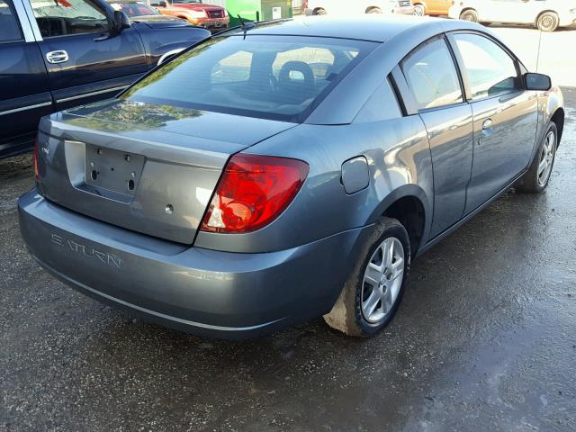 1G8AM15F67Z163392 - 2007 SATURN ION LEVEL GRAY photo 4