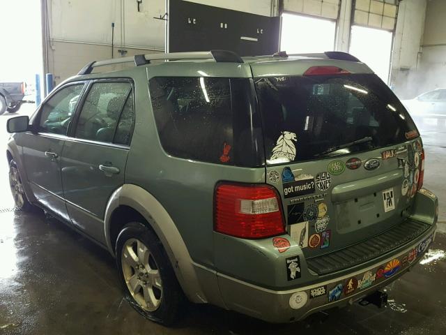 1FMDK05127GA25797 - 2007 FORD FREESTYLE GREEN photo 3