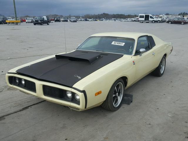WP29G3A235386 - 1973 DODGE CHARGER YELLOW photo 2