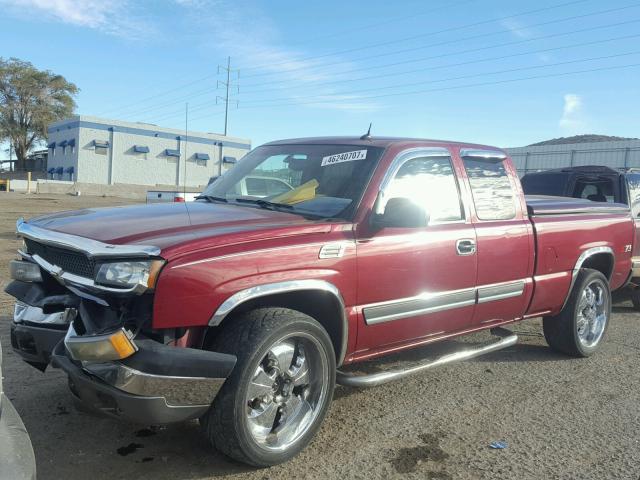 2GCEK19T041300750 - 2004 CHEVROLET SILVERADO MAROON photo 2