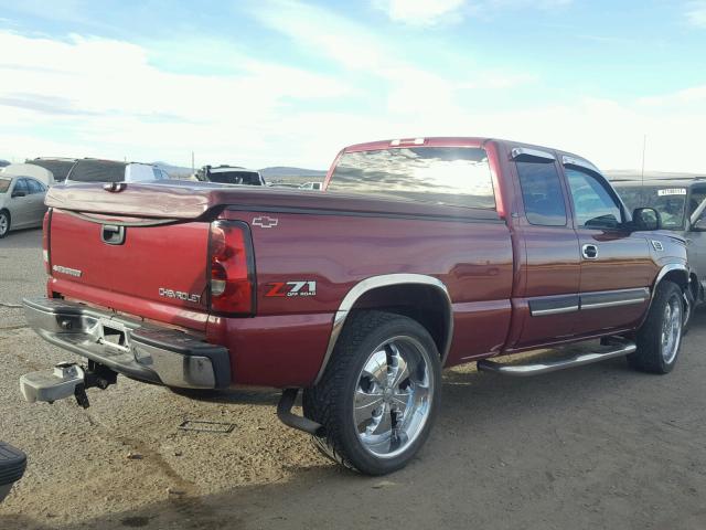 2GCEK19T041300750 - 2004 CHEVROLET SILVERADO MAROON photo 4