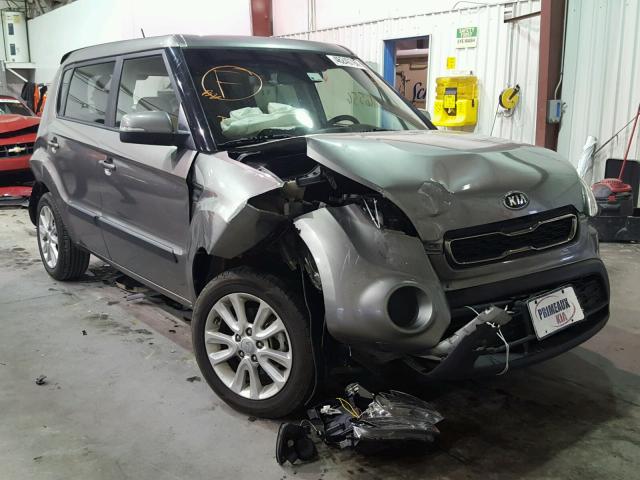 KNDJT2A6XD7623164 - 2013 KIA SOUL + GRAY photo 1