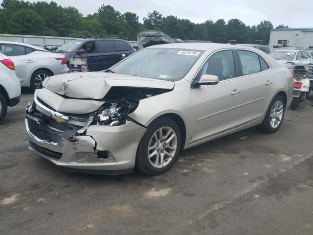 1G11C5SL0FF352672 - 2015 CHEVROLET MALIBU 1LT ოქროსფერი ფოტო 2