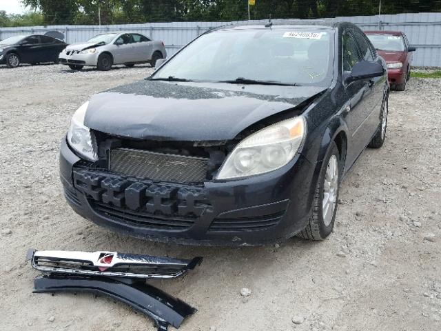 1G8ZS57N48F149725 - 2008 SATURN AURA XE BLACK photo 2