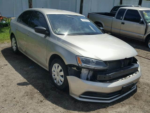 3VW2K7AJ7FM289299 - 2015 VOLKSWAGEN JETTA BASE GOLD photo 1