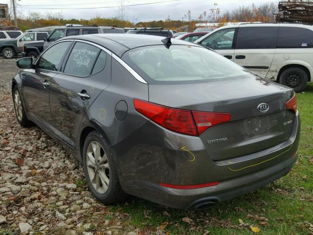 KNAGN4A67B5148918 - 2011 KIA OPTIMA EX CHARCOAL photo 3