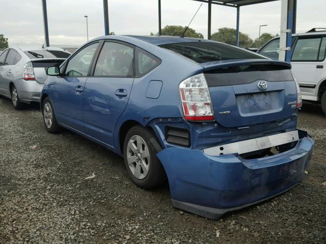 JTDKB20U867506970 - 2006 TOYOTA PRIUS BLUE photo 3