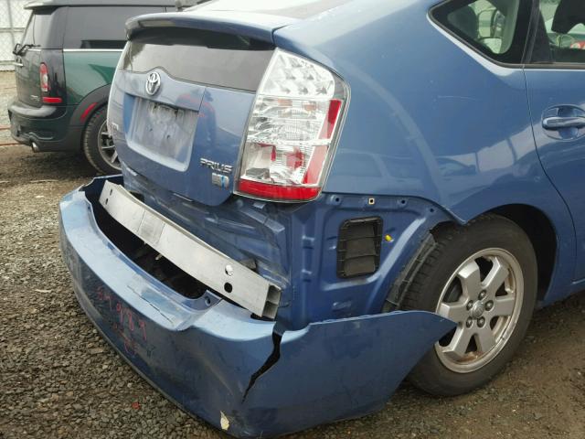 JTDKB20U867506970 - 2006 TOYOTA PRIUS BLUE photo 9