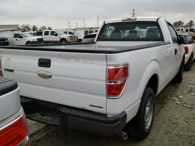 1FTMF1CM4CKD79775 - 2012 FORD F150 WHITE photo 4