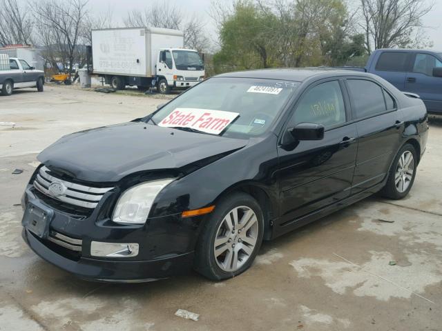 3FAHP07Z37R238850 - 2007 FORD FUSION BLACK photo 2