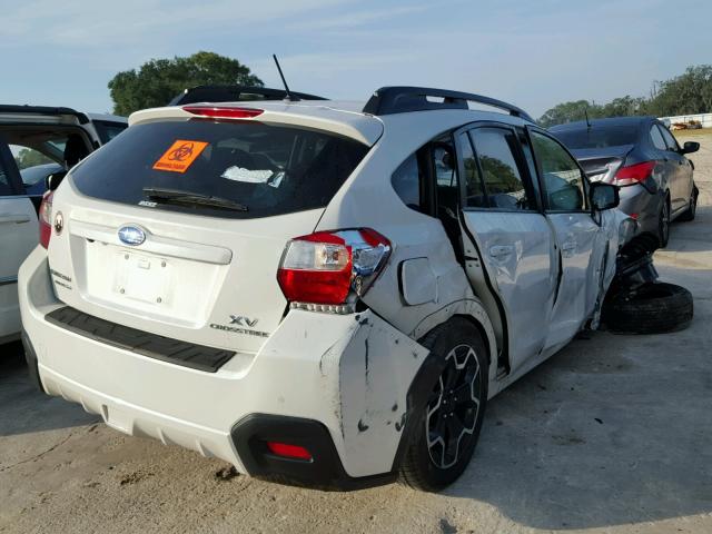 JF2GPADC4F8308191 - 2015 SUBARU XV CROSSTR WHITE photo 4