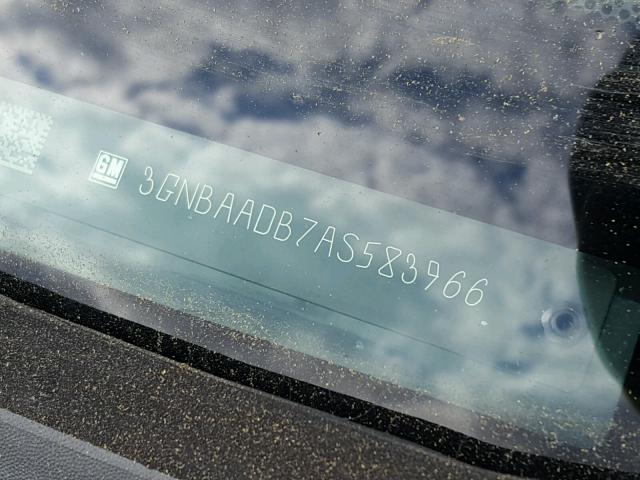 3GNBAADB7AS583966 - 2010 CHEVROLET HHR LS Negro foto 10