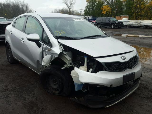 KNADM4A31D6269548 - 2013 KIA RIO LX SILVER photo 1