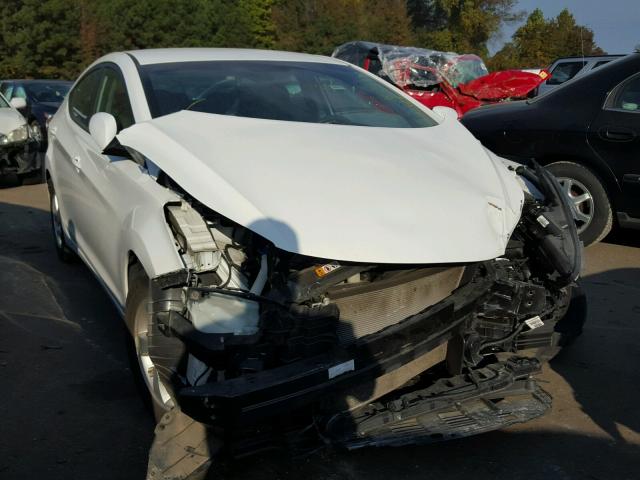 5NPDH4AE2EH524904 - 2014 HYUNDAI ELANTRA SE WHITE photo 1