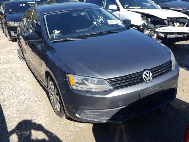 3VW2K7AJ0EM214474 - 2014 VOLKSWAGEN JETTA BASE GRAY photo 1