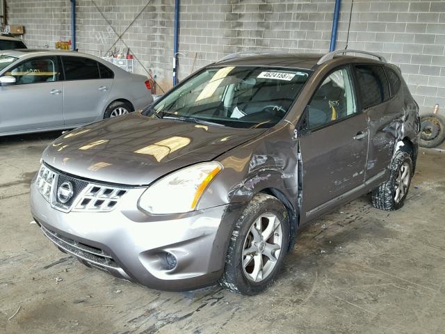 JN8AS5MT8BW574141 - 2011 NISSAN ROGUE S CHARCOAL photo 2