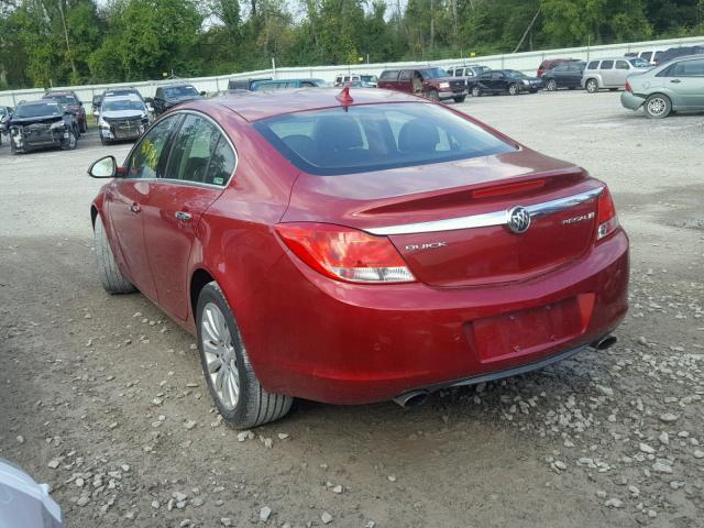 2G4GS5EV7D9183902 - 2013 BUICK REGAL PREM RED photo 3