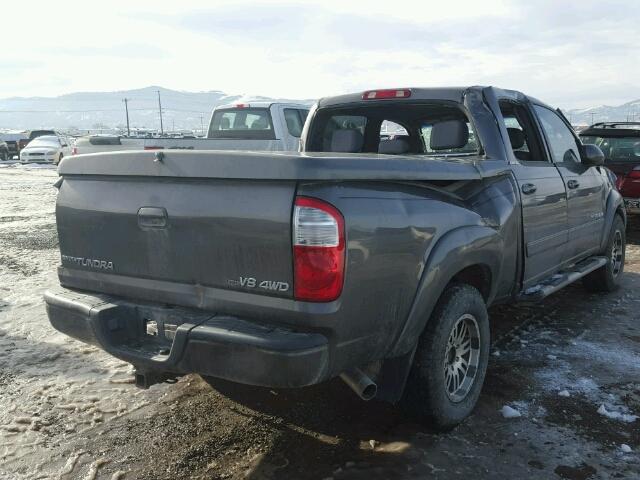 5TBDT48104S448330 - 2004 TOYOTA TUNDRA DOU GRAY photo 4