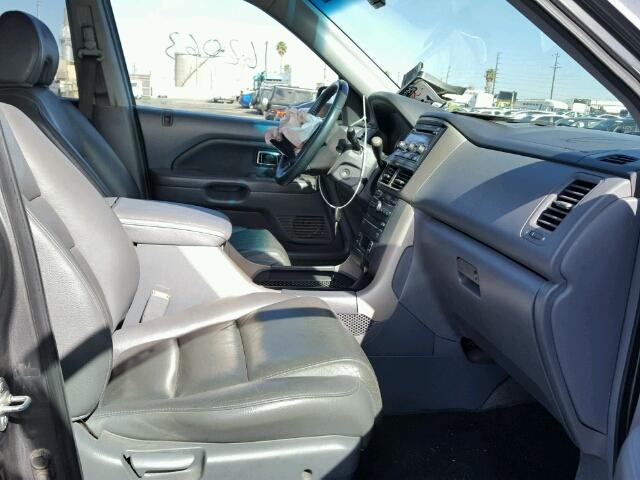 5FNYF28657B016907 - 2007 HONDA PILOT EXL GRAY photo 5