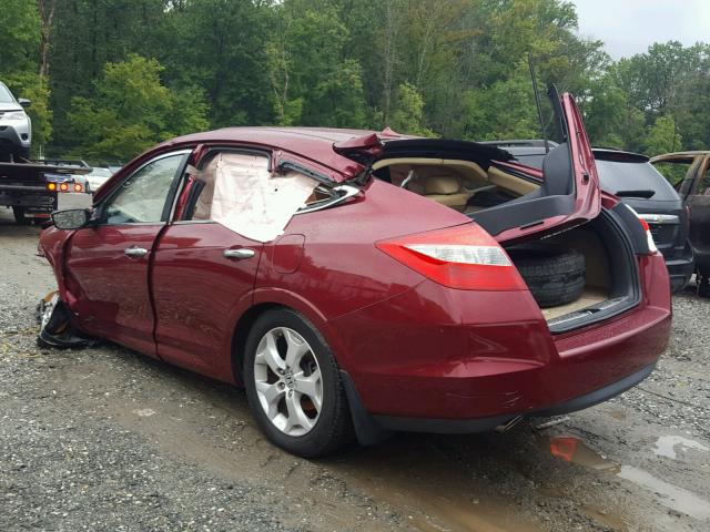 5J6TF2H55AL016101 - 2010 HONDA ACCORD CRO BURGUNDY photo 3