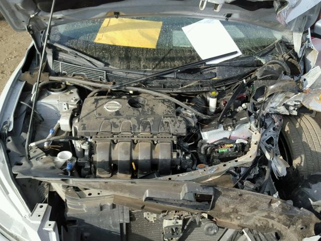 3N1AB7AP0DL794741 - 2013 NISSAN SENTRA S SILVER photo 7