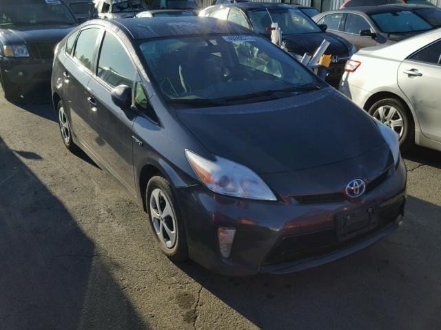 JTDKN3DU2E1784577 - 2014 TOYOTA PRIUS CHARCOAL photo 1