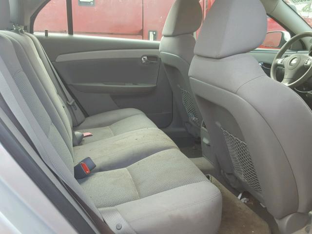 1G1ZC5EB3AF112367 - 2010 CHEVROLET MALIBU 1LT SILVER photo 6