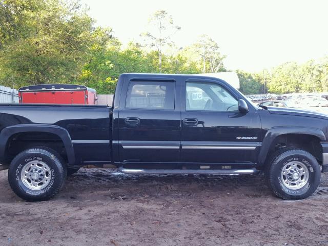 1GCHK23U96F202350 - 2006 CHEVROLET SILVERADO BLACK photo 9