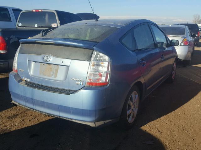 JTDKB20U587793915 - 2008 TOYOTA PRIUS BLUE photo 4