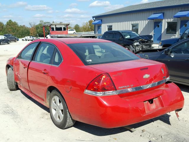 2G1WB5EK4A1155371 - 2010 CHEVROLET IMPALA LT RED photo 3