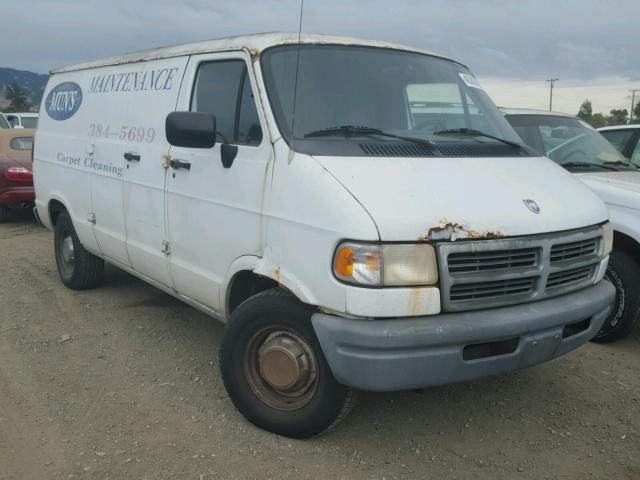 2B7HB21Y6SK512652 - 1995 DODGE RAM VAN WHITE photo 1