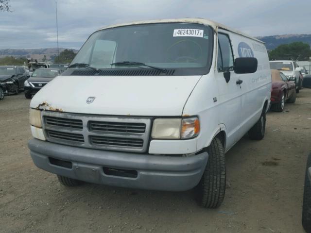 2B7HB21Y6SK512652 - 1995 DODGE RAM VAN WHITE photo 2