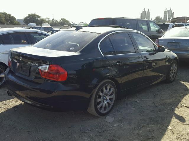 WBAVB33546KS38484 - 2006 BMW 330 I BLACK photo 4