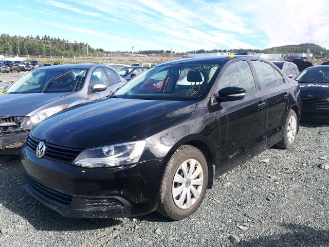 3VW2K7AJXEM421194 - 2014 VOLKSWAGEN JETTA BASE BLACK photo 2