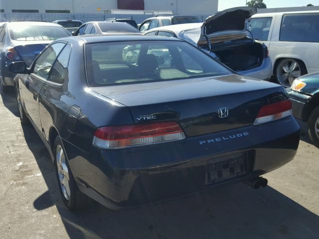 JHMBB6241XC000649 - 1999 HONDA PRELUDE BLACK photo 3