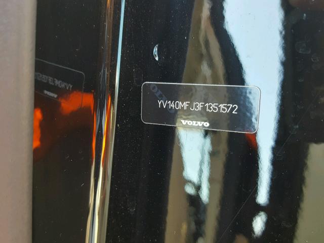 YV140MFJ3F1351572 - 2015 VOLVO S60 Noir photo 10