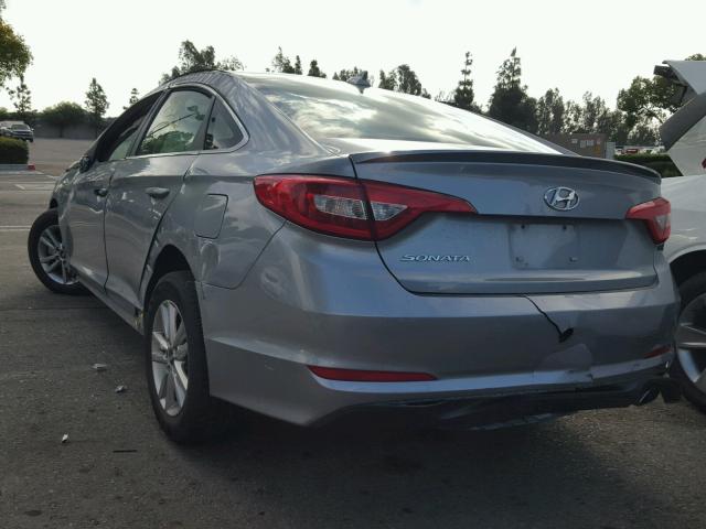 5NPE24AF5GH409411 - 2016 HYUNDAI SONATA SILVER photo 3