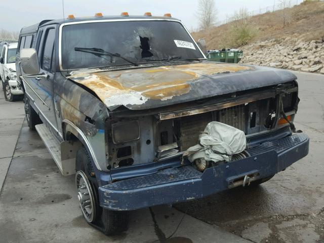 1FTHX26L6GKA84464 - 1986 FORD F250 BLUE photo 1