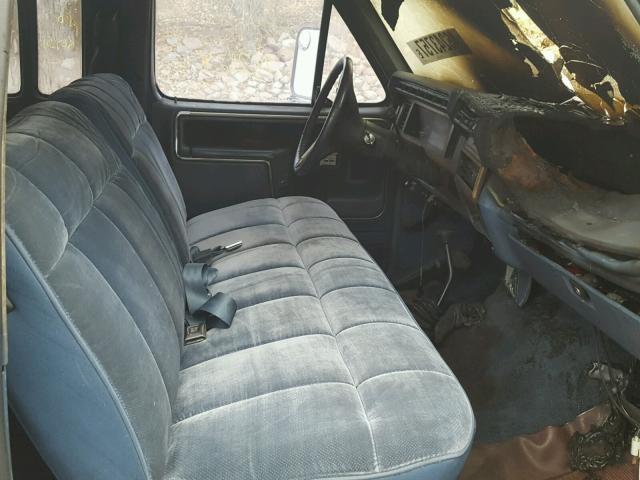 1FTHX26L6GKA84464 - 1986 FORD F250 BLUE photo 5