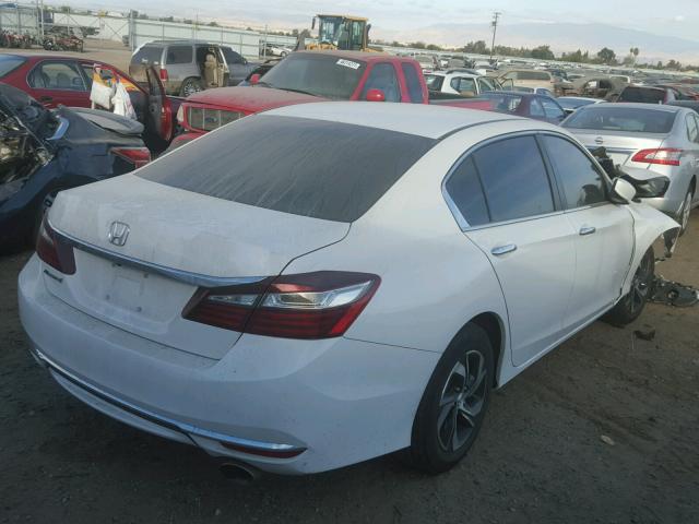 1HGCR2F36HA080993 - 2017 HONDA ACCORD LX WHITE photo 4