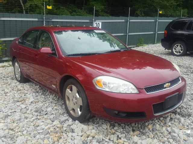 2G1WD58C069320792 - 2006 CHEVROLET IMPALA SUP BURGUNDY photo 1