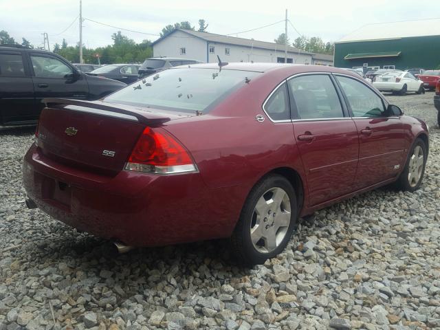 2G1WD58C069320792 - 2006 CHEVROLET IMPALA SUP ბურგუნდია ფოტო 4