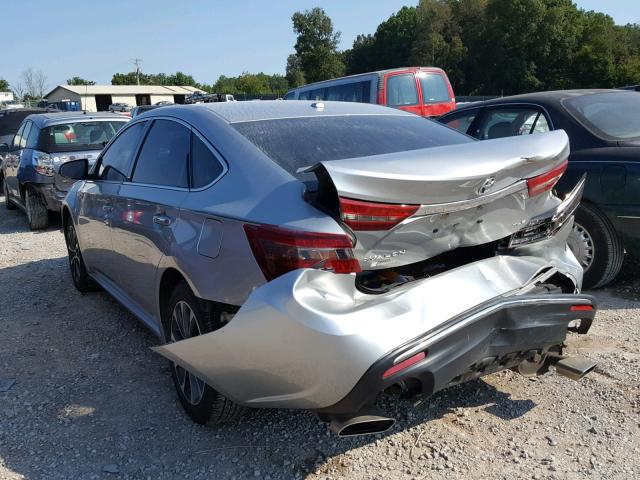 4T1BK1EB7GU206188 - 2016 TOYOTA AVALON XLE SILVER photo 3