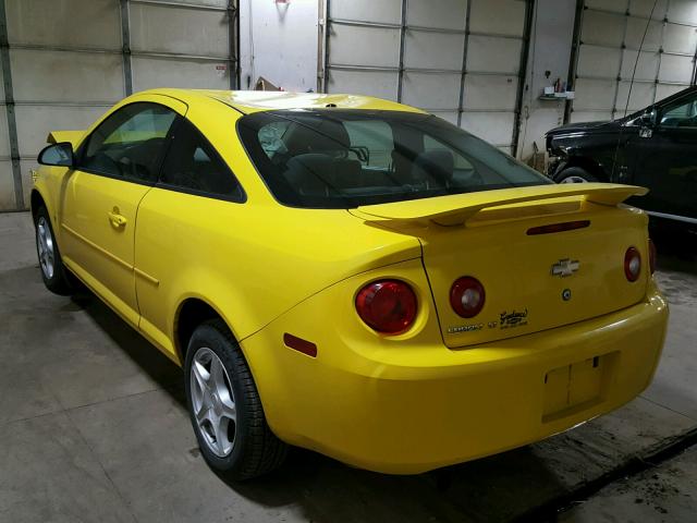 1G1AL18F287122641 - 2008 CHEVROLET COBALT LT YELLOW photo 3