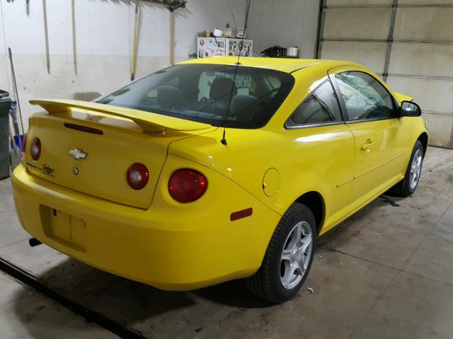 1G1AL18F287122641 - 2008 CHEVROLET COBALT LT YELLOW photo 4