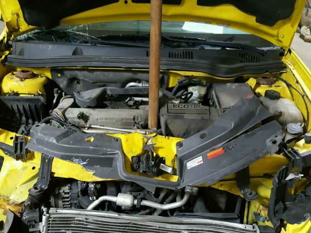 1G1AL18F287122641 - 2008 CHEVROLET COBALT LT YELLOW photo 7